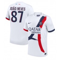 Dres Paris Saint-Germain Joao Neves #87 Preč 2024-25 Krátky Rukáv